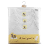Soft 'n' Snuggly White Short Sleeve Bodysuit 3 Pack