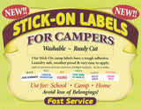 Stick-on Labels Washable Ready Cut