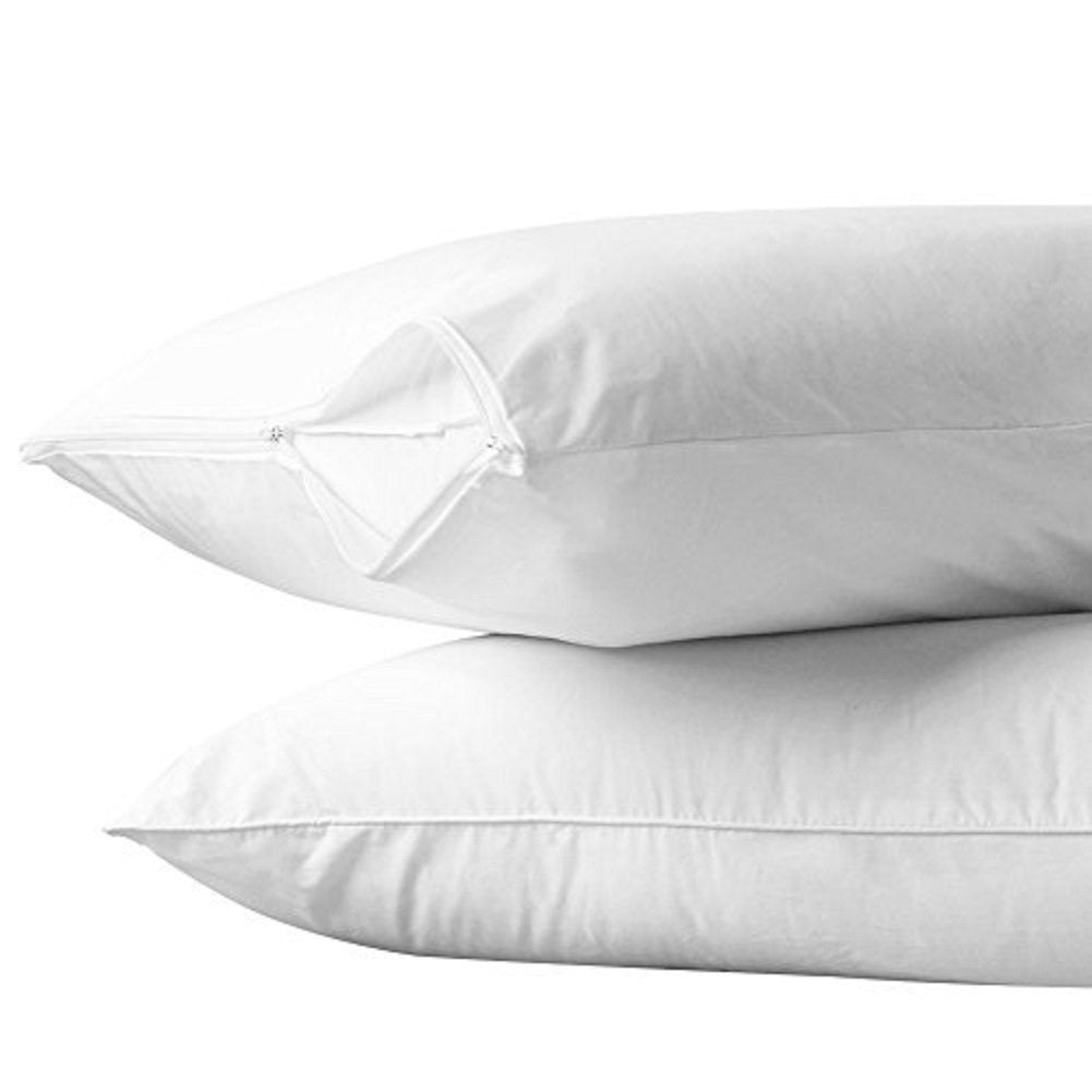 Allergy Protection, dust mites Standard Zippered Pillow Case and Protector, Add Life to your pillow set of 2